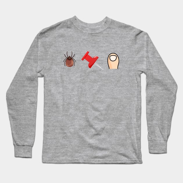 Tick Tack Toe Long Sleeve T-Shirt by AlmostMaybeNever